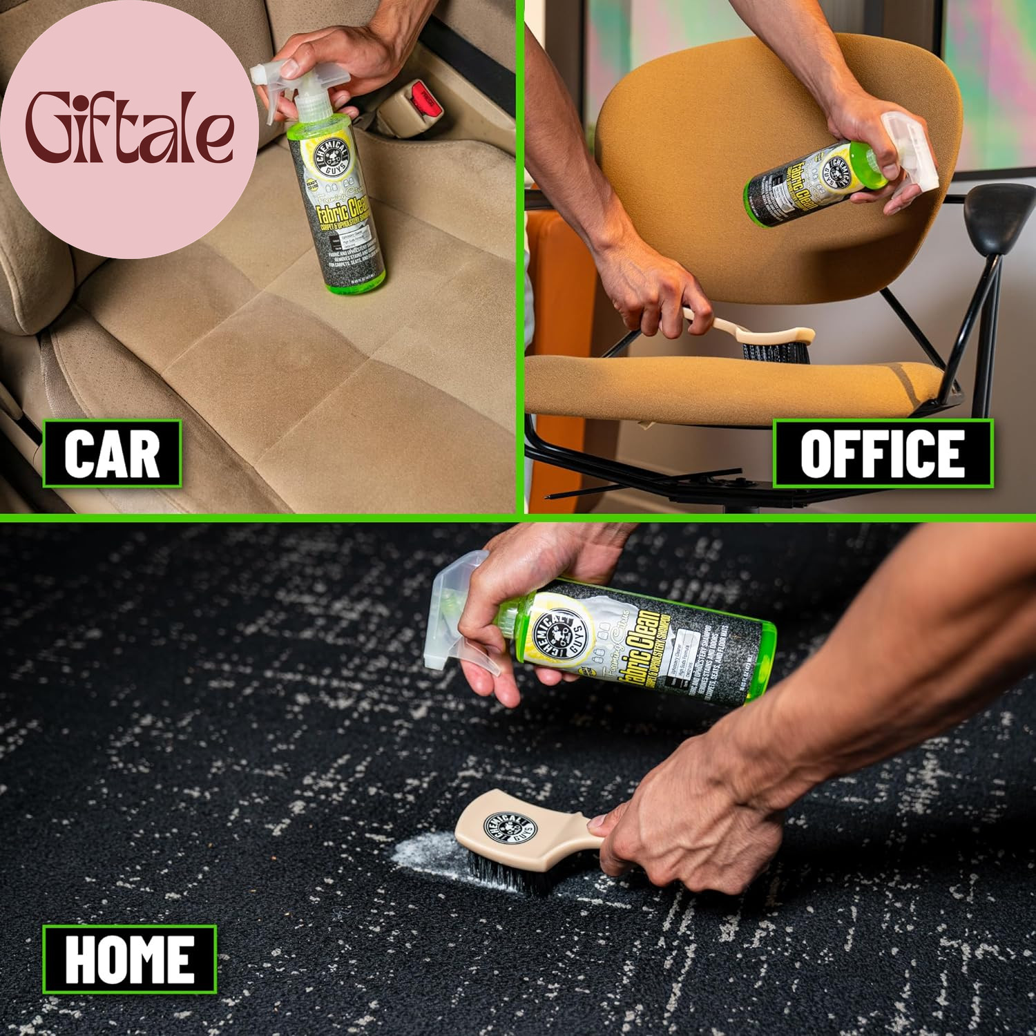 Foaming Citrus Fabric Clean Carpet & Upholstery Cleaner – Car Carpet Cleaner Spr