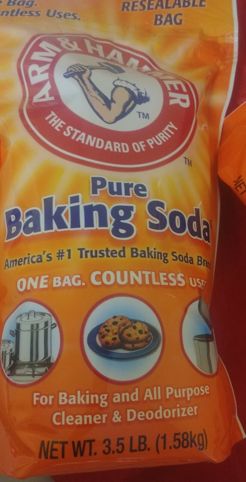 Arm & Hammer Pure Baking Soda, 3.5 lb (2 pack)