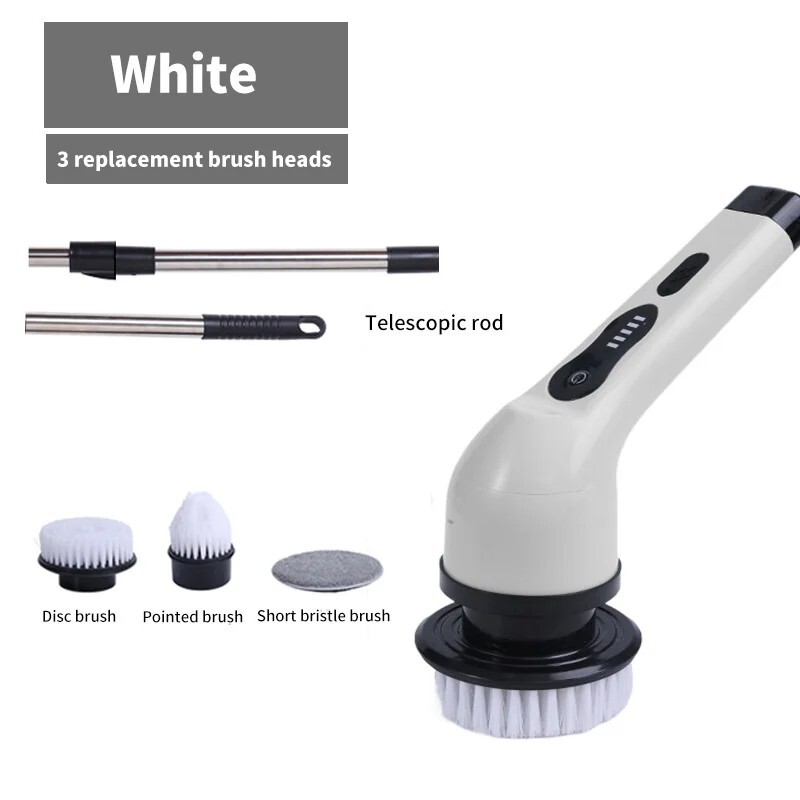 Wireless Electric Cleaning Brush USB Rechargeable Automatic Kitchen Dishwashing