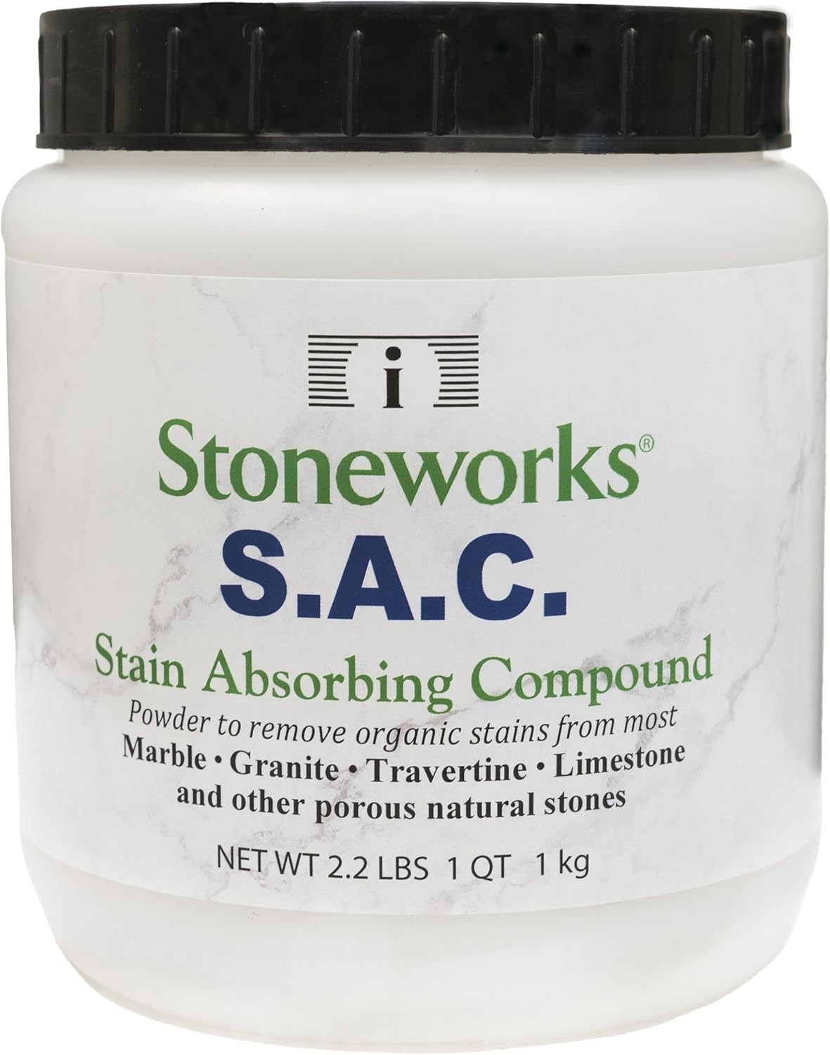 SAC Poultice Powder (2.2 Lb) Powder to Remove Organic Stains Such as Oil, Grease