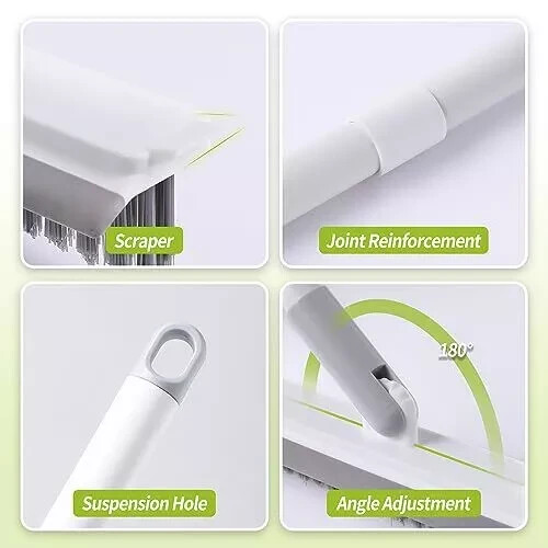 Grout Brush with Long Handle, Grout Cleaner for Tile Floors, Shower Tile Floor S