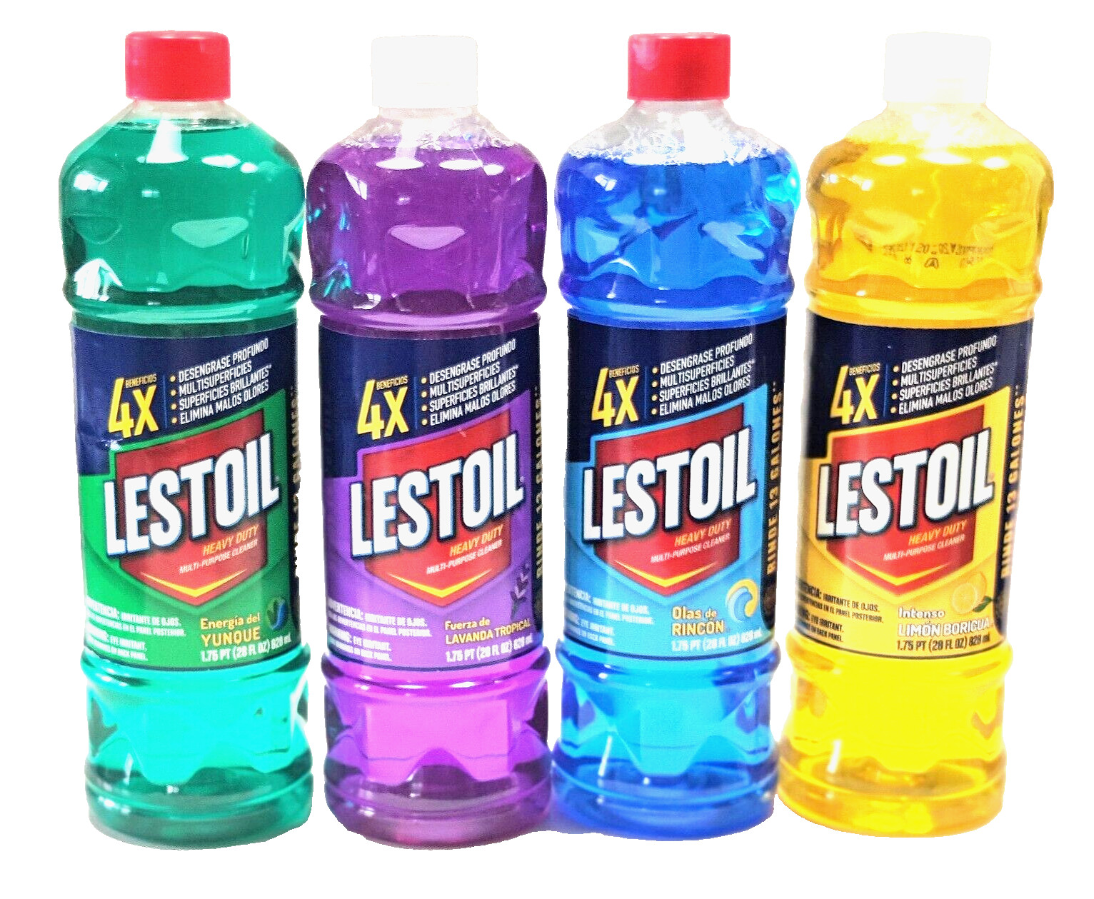 Lestoil Lemon Forest Energy Heavy Duty Multi-Purpose Cleaner 4-28oz Laundry Home