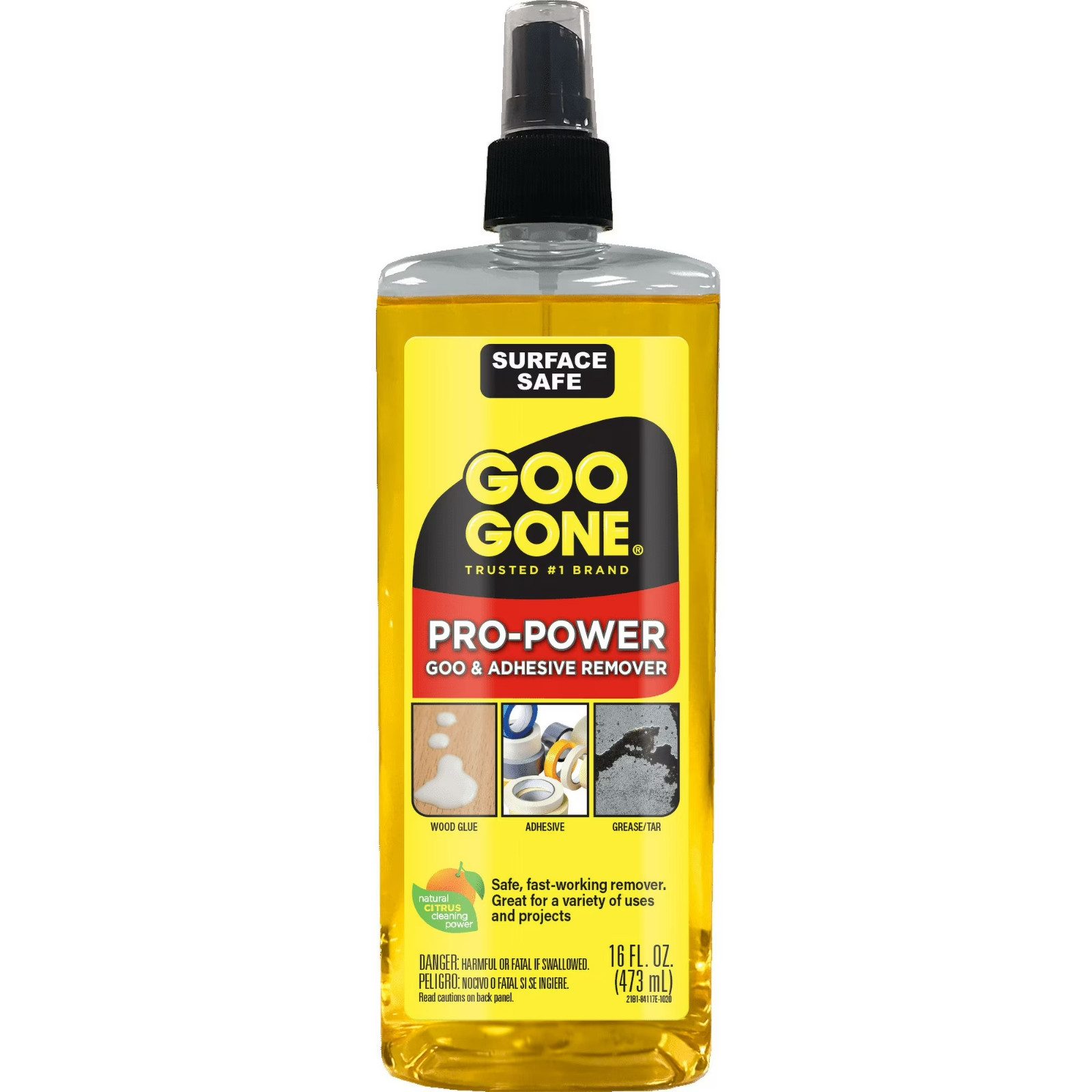 Goo Gone Pro-Power Adhesive Remover 16 oz Pump Spray Heavy Duty Cleaner