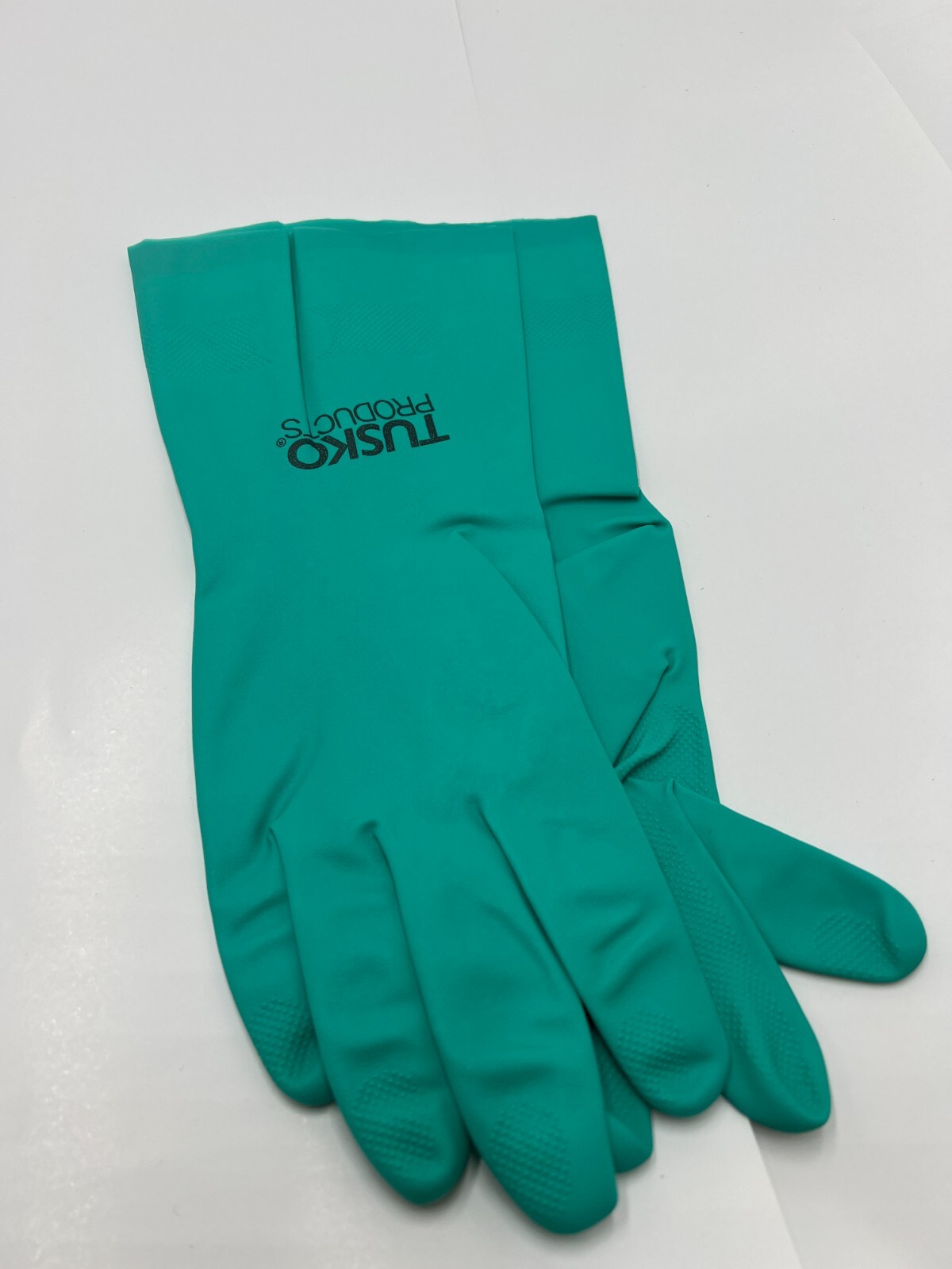 Pair of Tusko Products Best Clean Nitrile Rubber Cleaning, Dishwashing Gloves