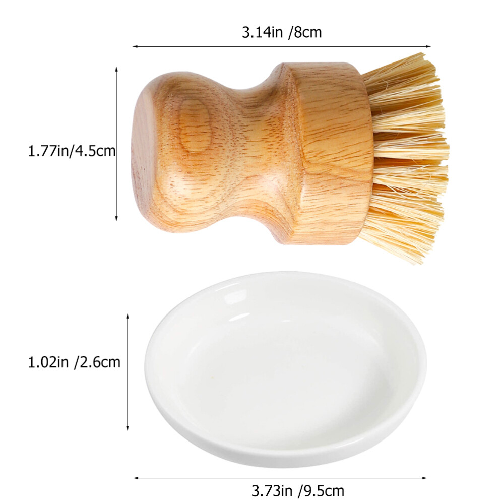 1 Set of Kitchen Cleaning Brush Dish Scrub Brush Wok Brush Base Brush New