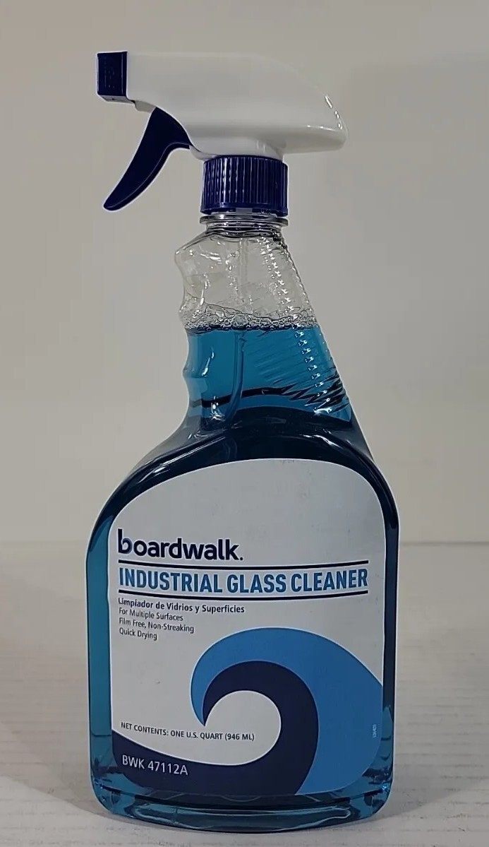 Boardwalk Industrial Strength Glass Cleaner with Ammonia, 32 oz. New