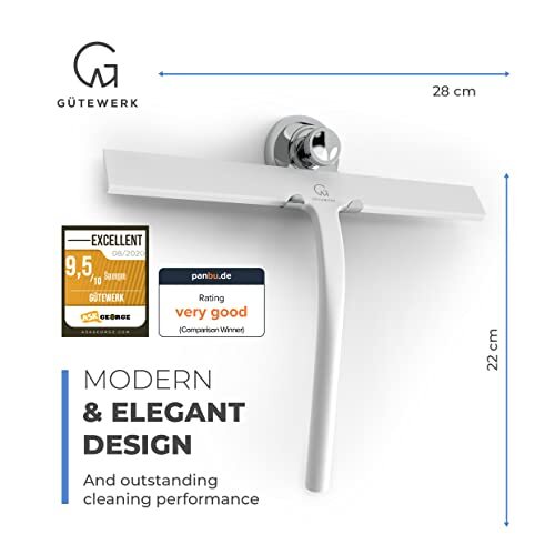 GÜTEWERK Shower Squeegee for Glass Doors, Squeegee Assorted Sizes , Colors