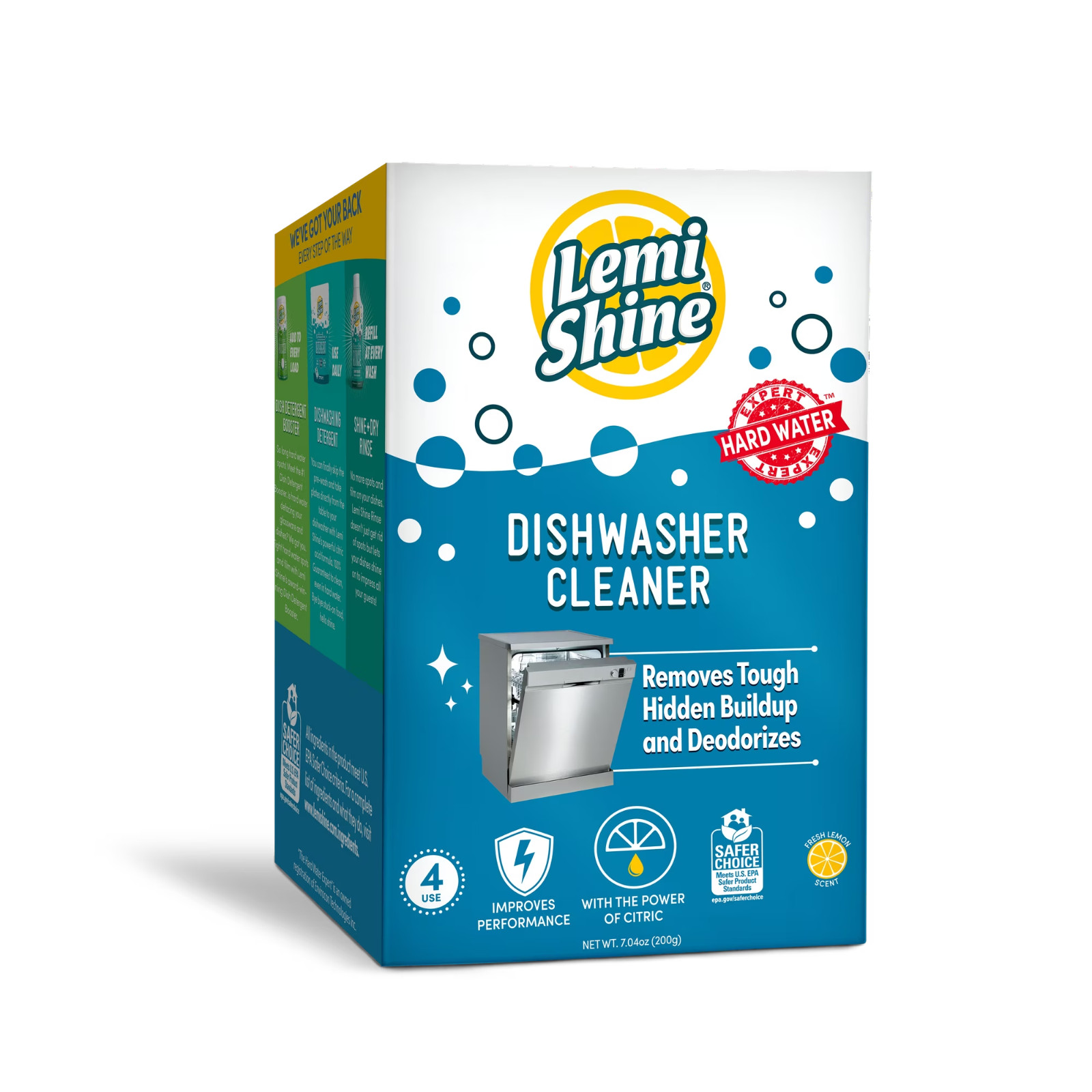 Lemi Shine Natural DISHWASHER CLEANER Remove Build-up Deodorize w/ Citric Power