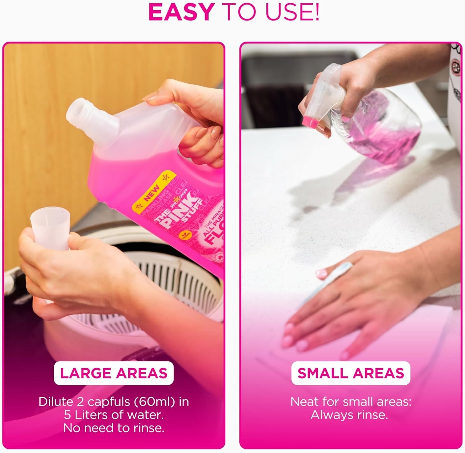 Stardrops – The Pink Stuff – The Miracle All Purpose Floor Cleaner 33.8fl oz