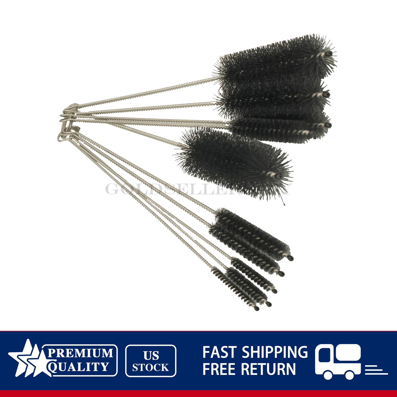 NEW 10PCS Set Nylon Straw Brush Cleaner Bottle Tube Pipe Small Long Cleaning