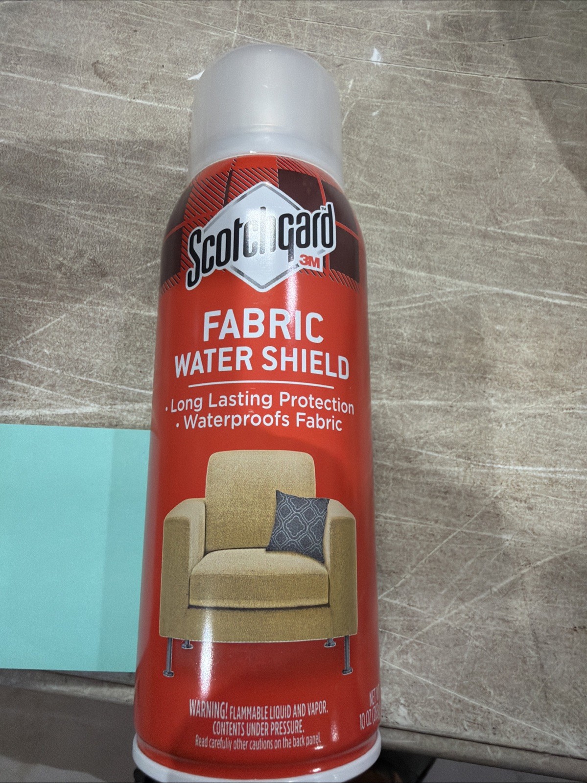 3M Scotchgard Fabric Water Shield Dries Clear & Oderless 10 oz Transparent