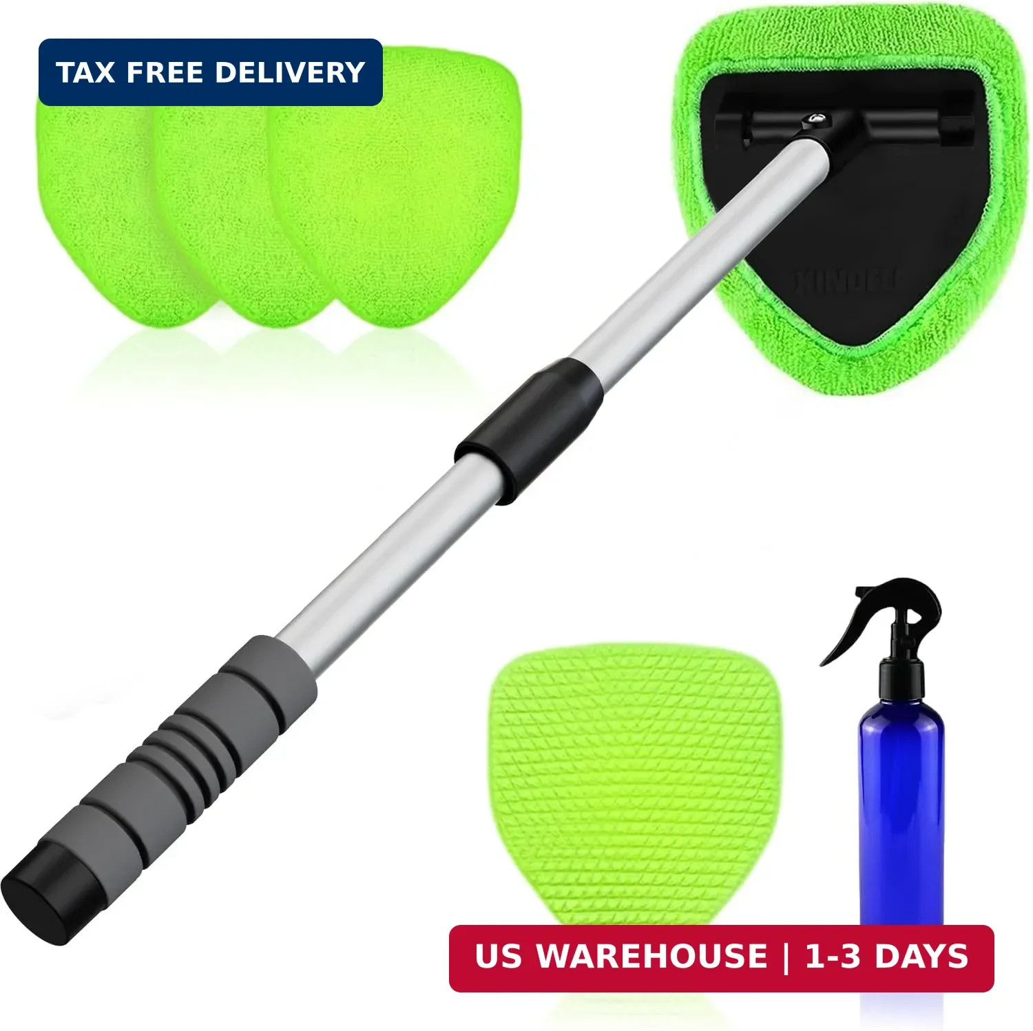 XINDELL 29-inch Windshield Cleaner Tool – Car Interior Window Cleaning Kit with