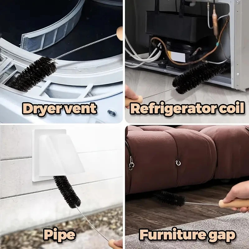 1 pc Dryer Vent Cleaner Brush Flexible Lint Cleaning Tool Kit