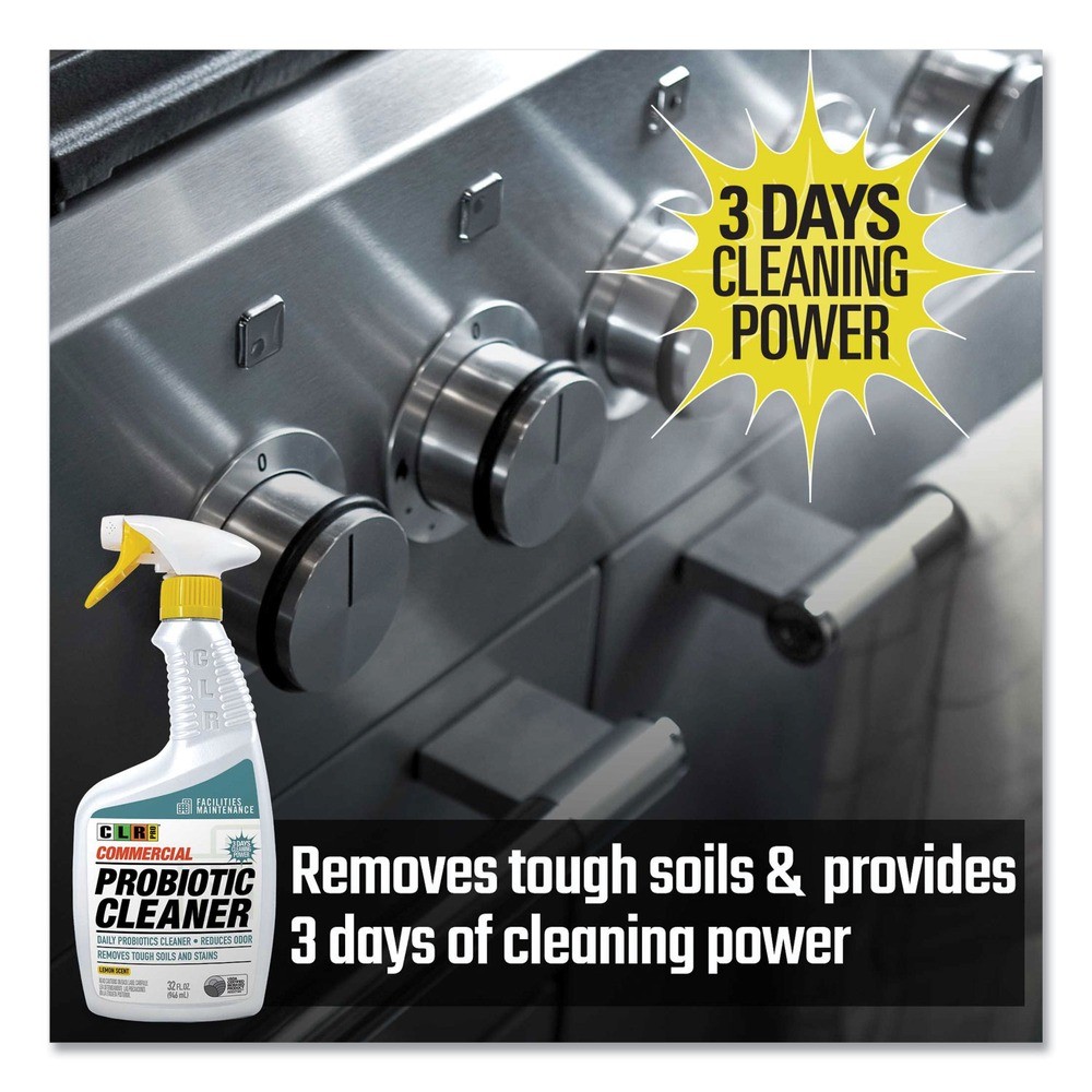 CLR PRO FMCPC326PRO 32 oz Commercial Probiotic Cleaner – Lemon Scent (6/CT) New