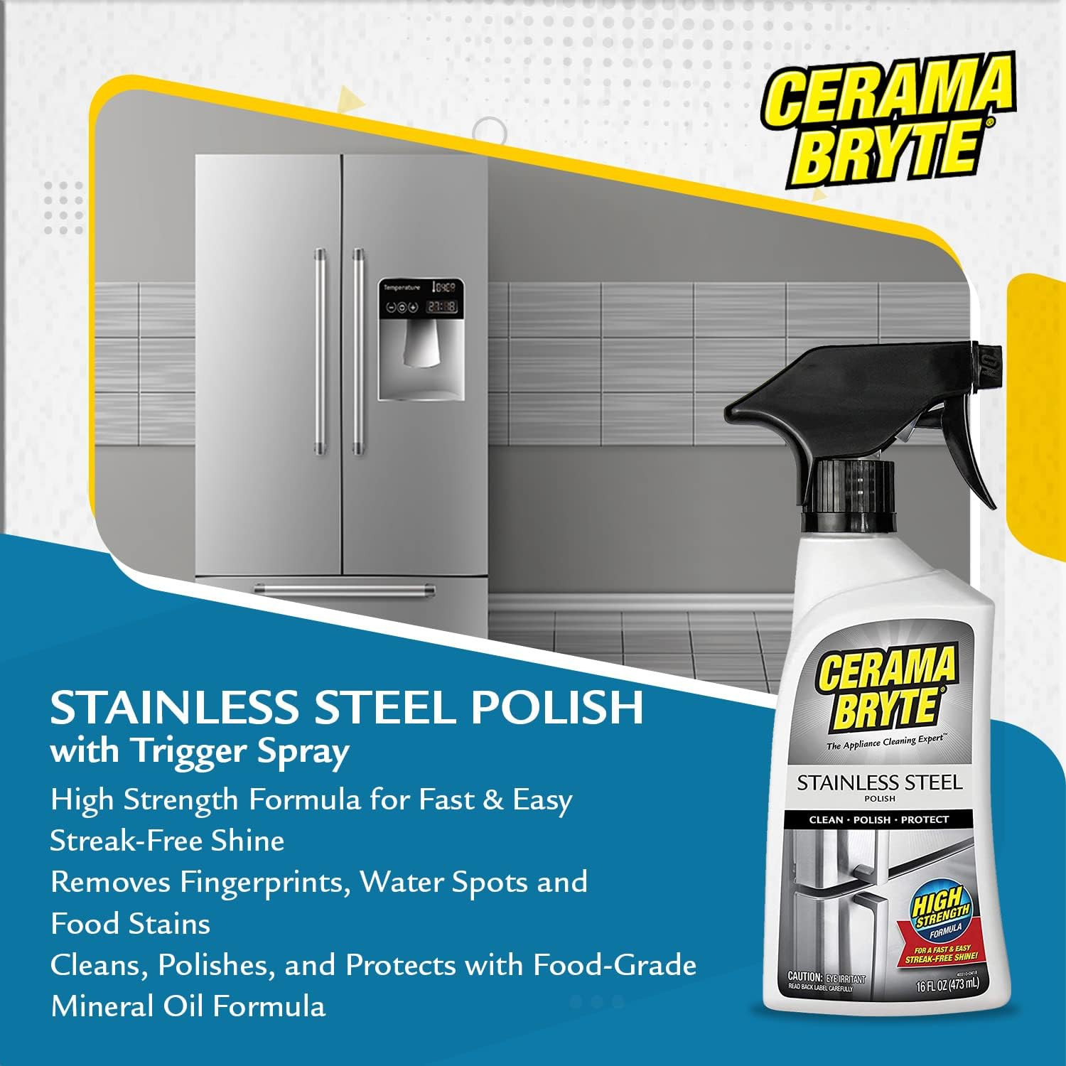 Stainless Steel Appliance Cleaner & Removes Tough Stains Cooktop and Stove Top C