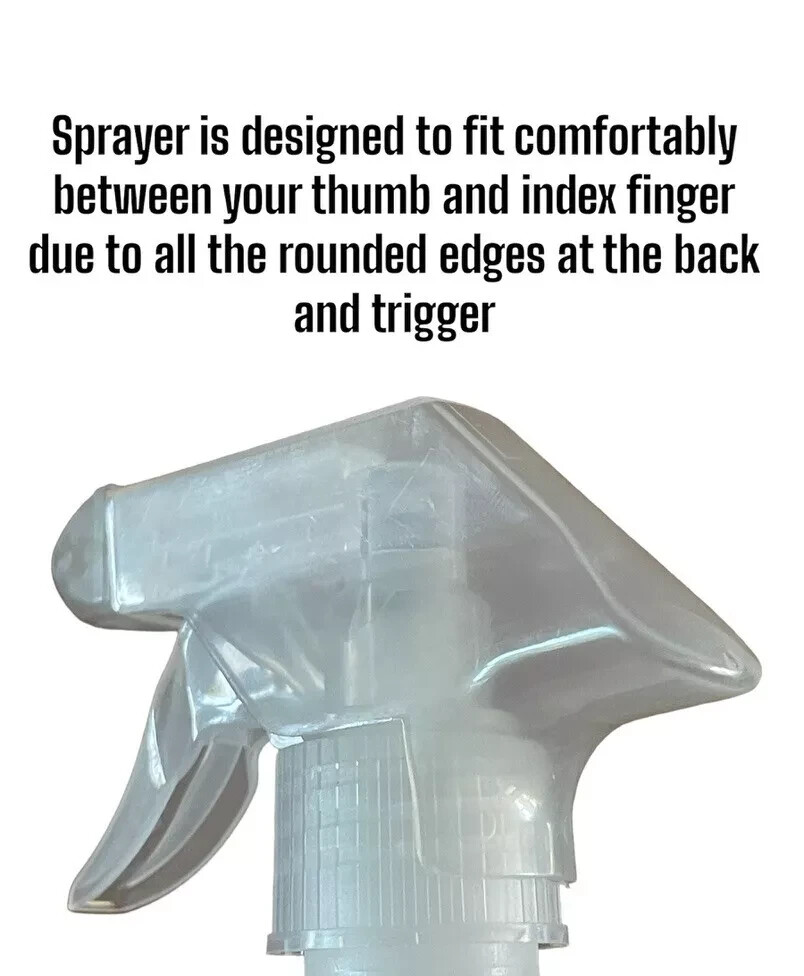 16oz Empty PlasticTrigger Sprayer Bottles Chemical Resistant Triggers 6 Pack