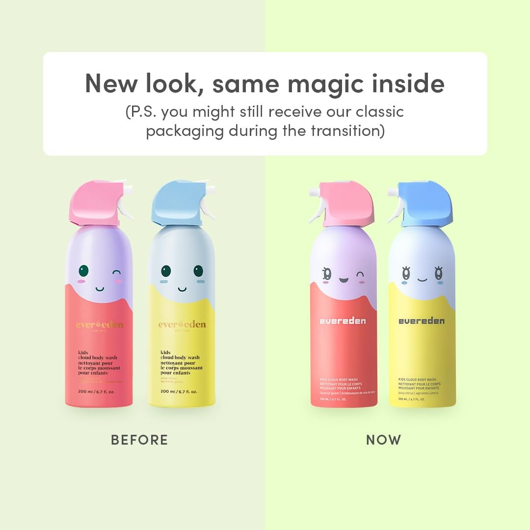 Evereden Kids Cloud Body Wash Duo – Gentle, Nourishing Toddler Body Wash for D