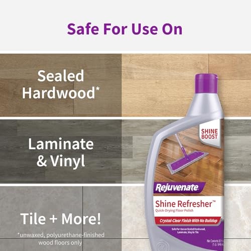 Rejuvenate Shine Refresher Hardwood Polish Restorer Removes Scratches from Wood