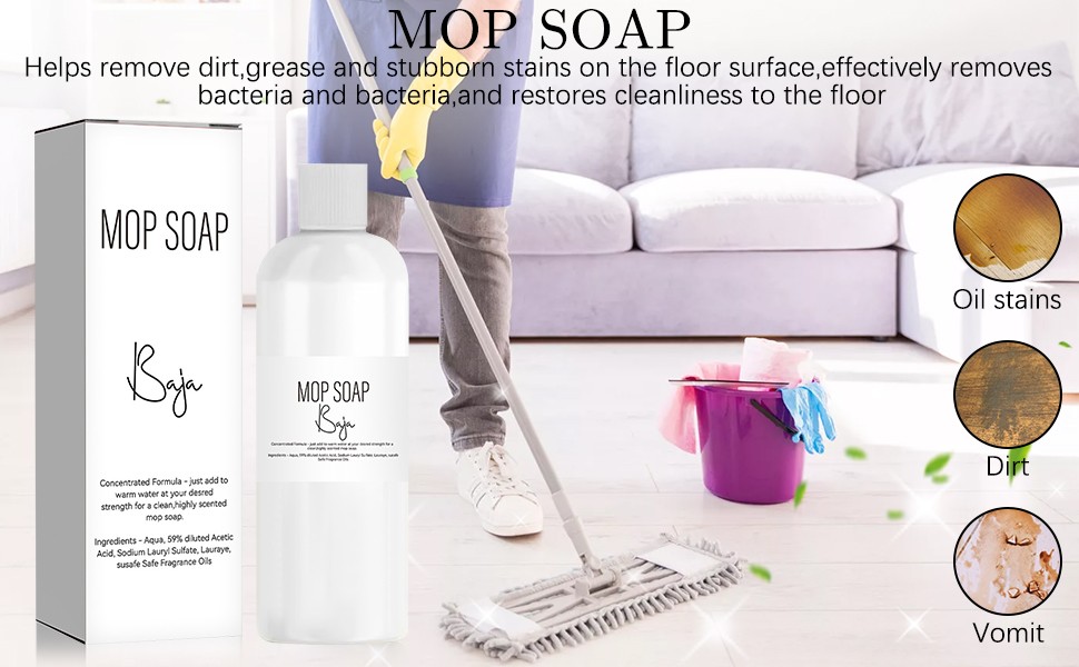 pensai Mop Soap for Floor Cleaning,R and W Mop Soaps,Mais Mop Soap