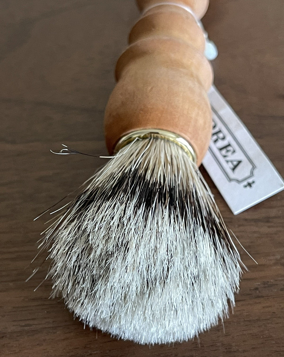 Double Dust Brush Oiled Beechwood Handle Goat Hair & Pig Bristle Brush Caldrea