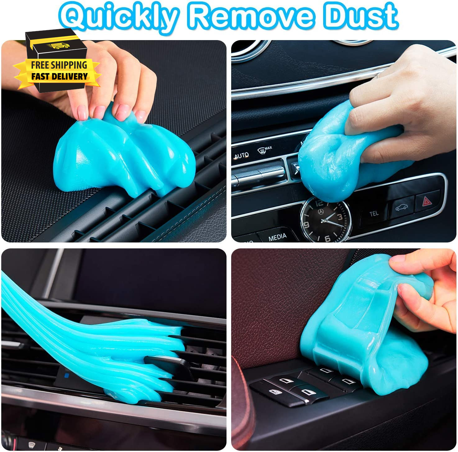 Car Cleaning Gel Car Clean Putty, Universal Car Interior Cleaner Slime, Perfect