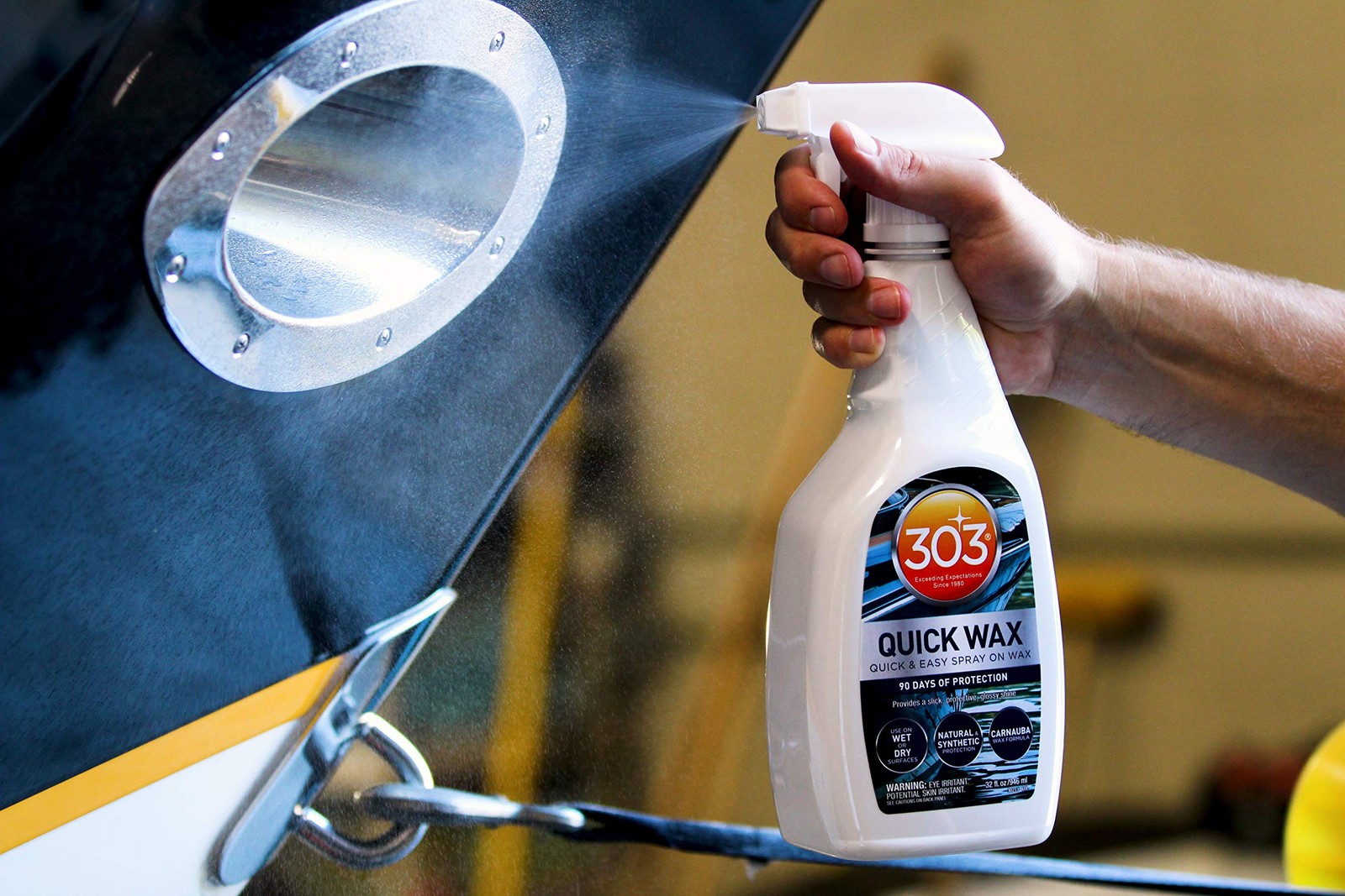 1 PCS 30213 32oz 303 Marine Quick Carnauba Wax 90 Days Protection Polish