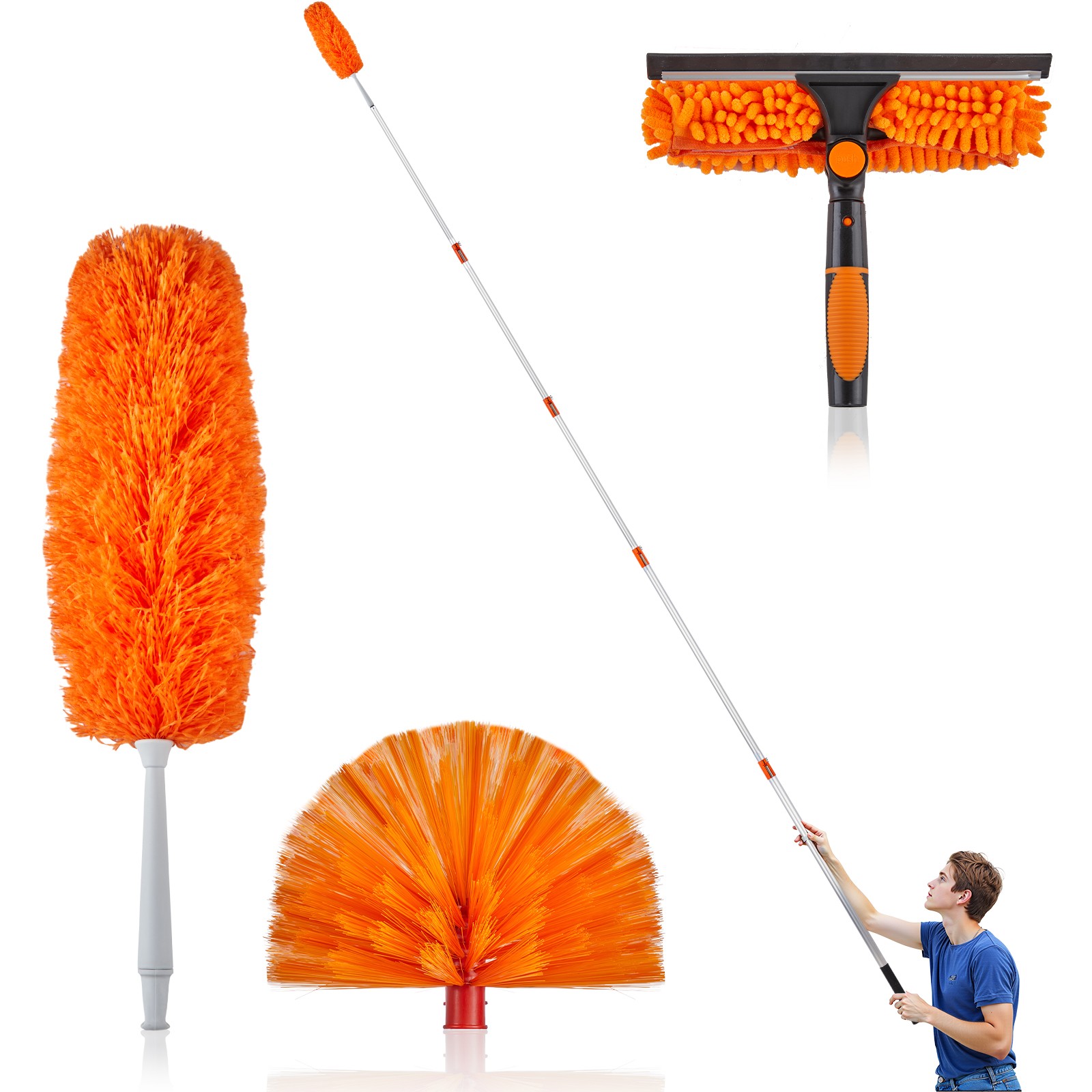 4-24FT High Reach Duster Kit，orange