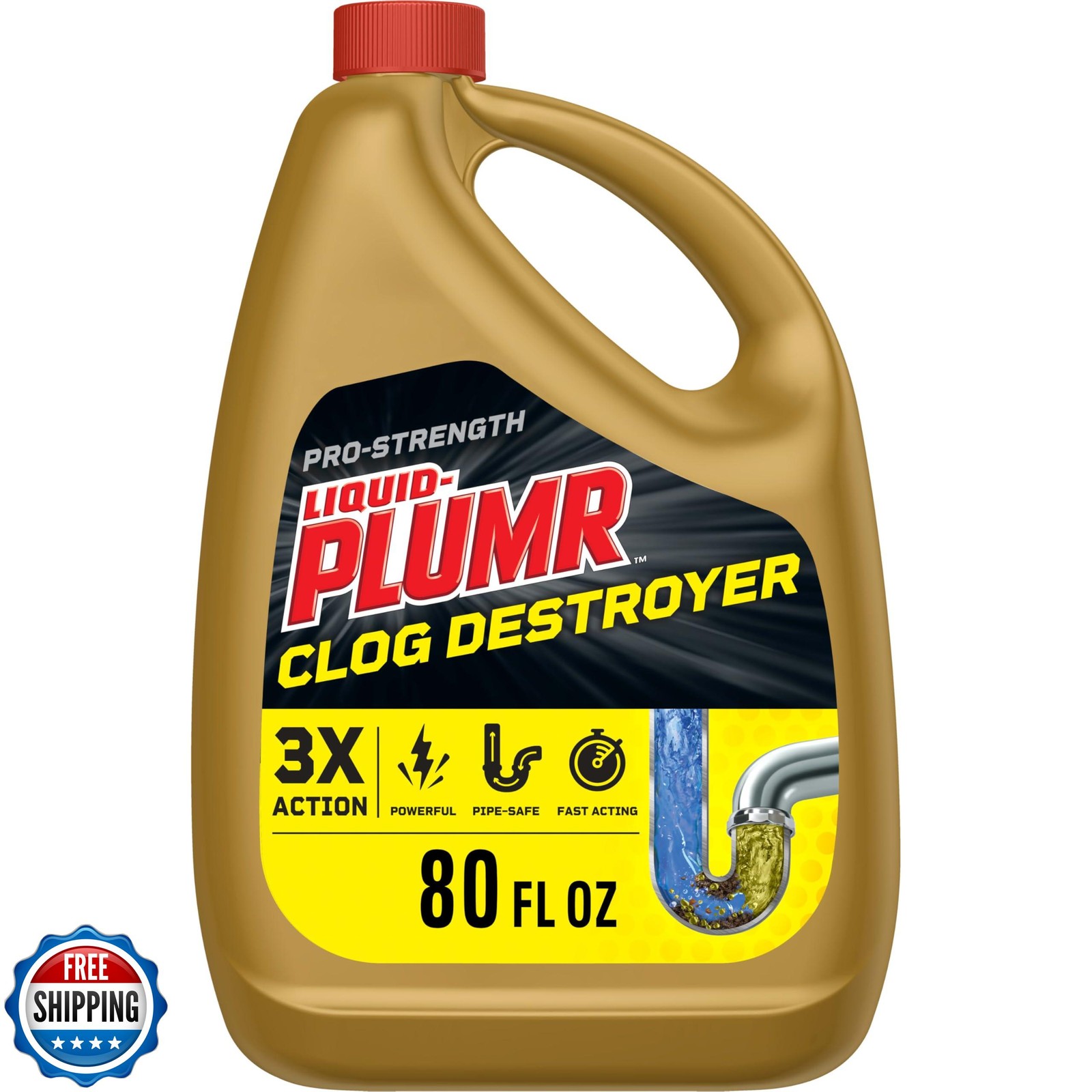 Liquid-Plumr Pro-Strength Clog Destroyer Gel with PipeGuard, Liquid Drain Cle