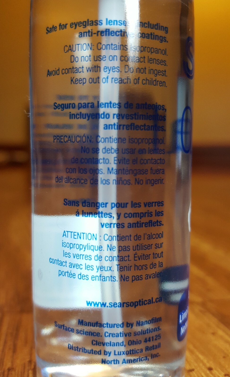 Sears Optical Eyeglass LENS CLEANER, 4oz. – (2) 2oz. Spray Bottles, Camera,Phone
