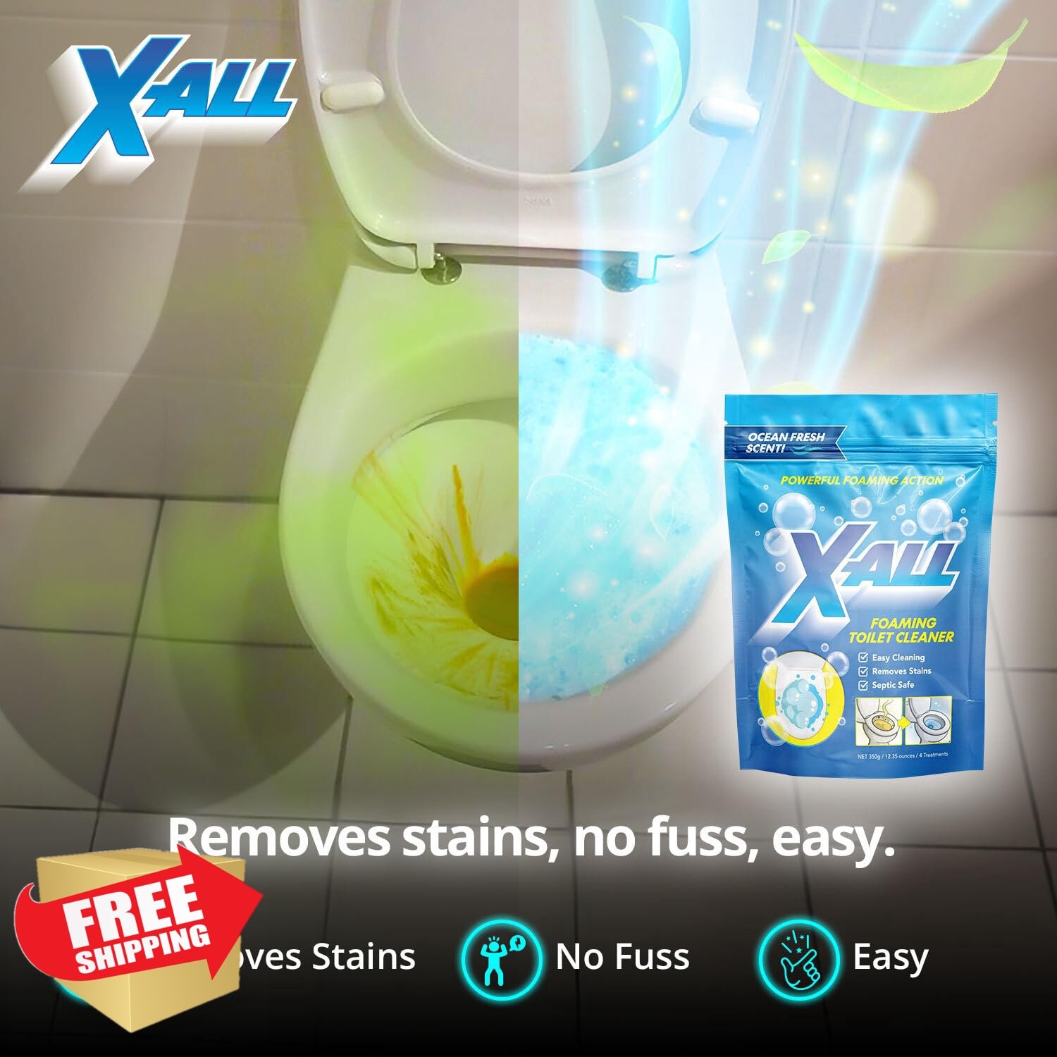 X-ALL Foaming Toilet Cleaner 1 Count