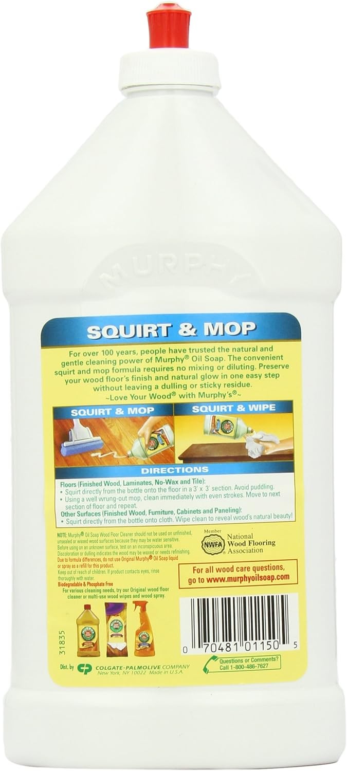 Murphy’s Oil Soap Squirt and Mop Wood Floor Cleaner – 32 Fluid Ounce…