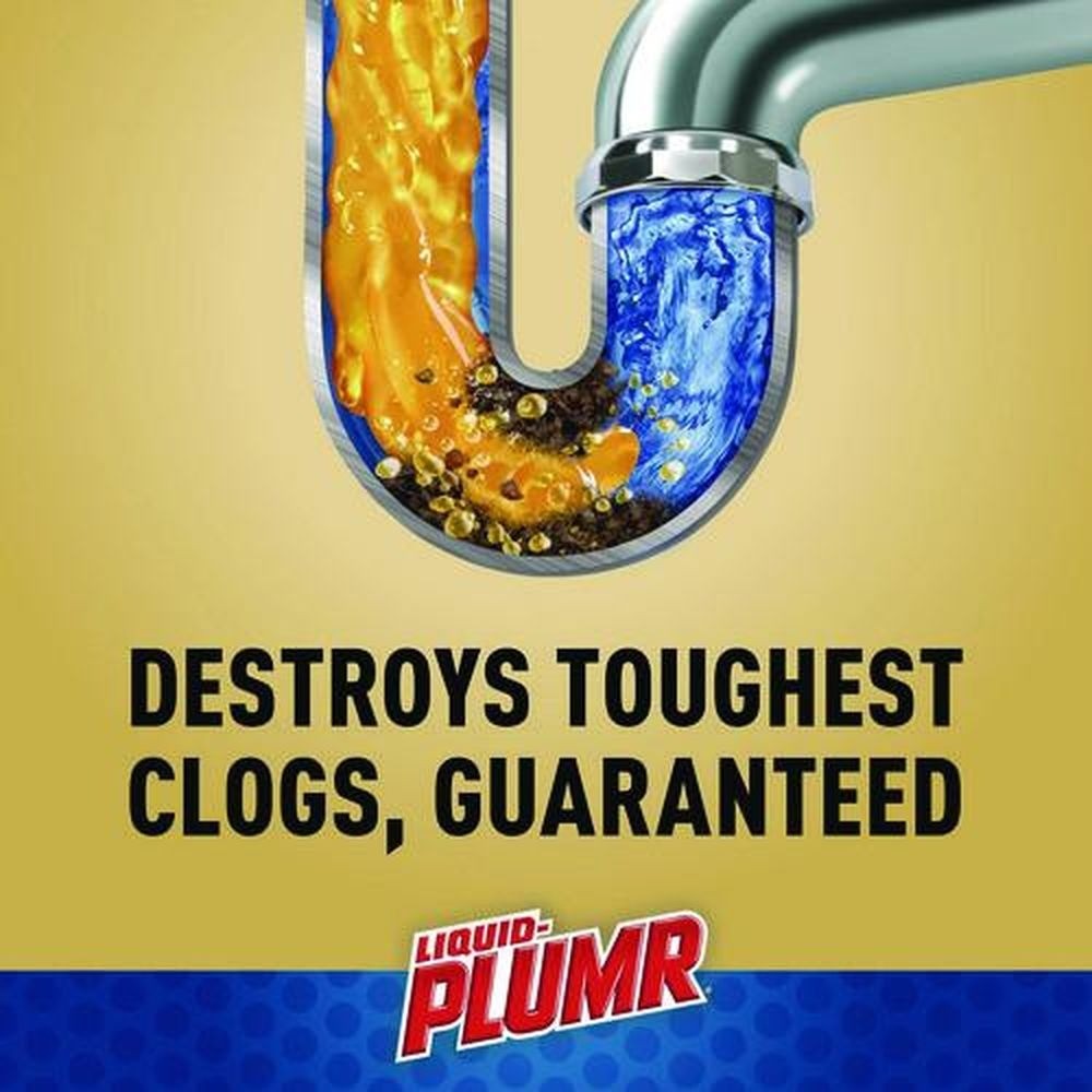 Liquid Plumr 00228CT 80 oz. Gel Pro-Strength Full Clog Destroyer (6/CT) New