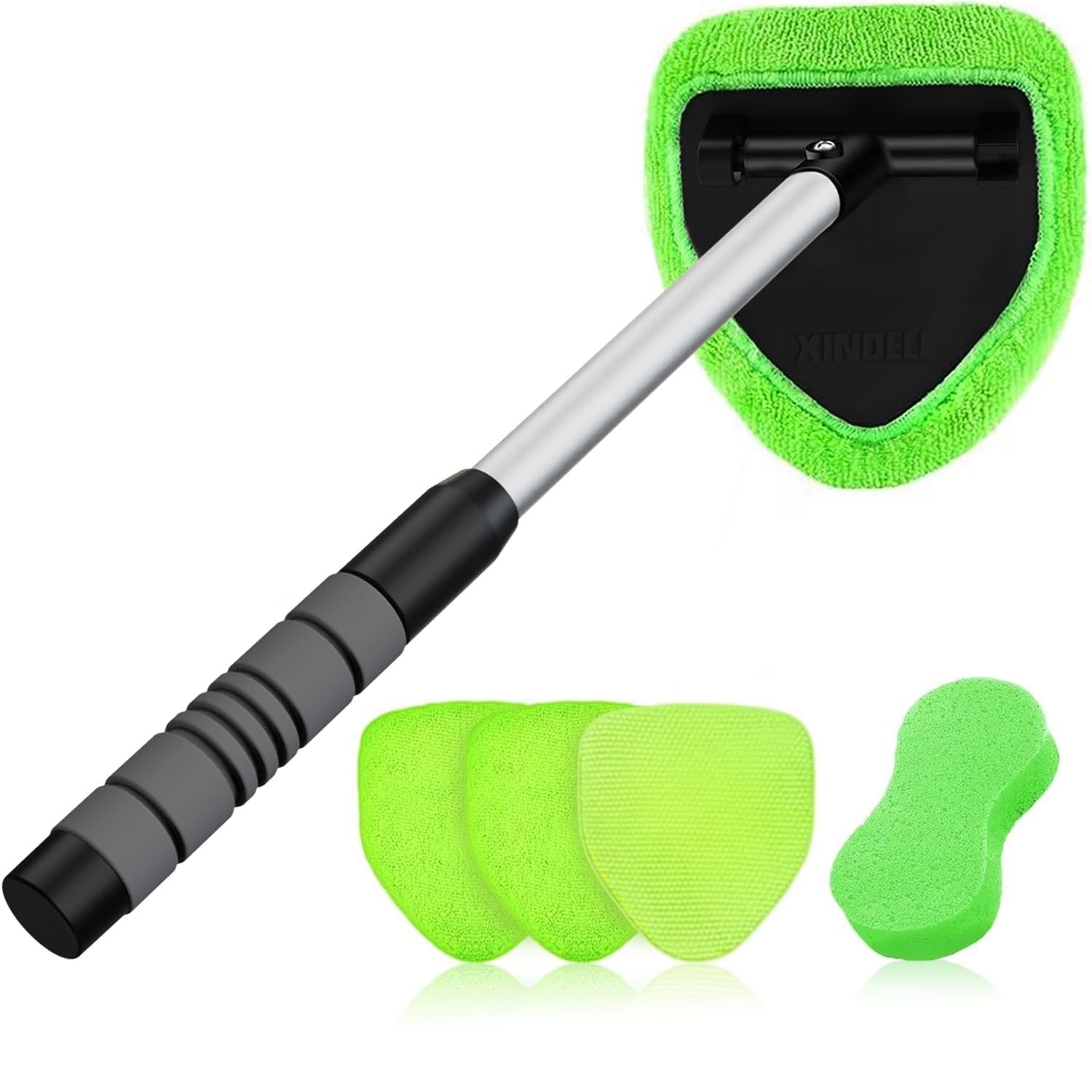 Windshield Cleaning Tool Kit Car Window Glass Wiper Cleaner Brush Pad Extendable