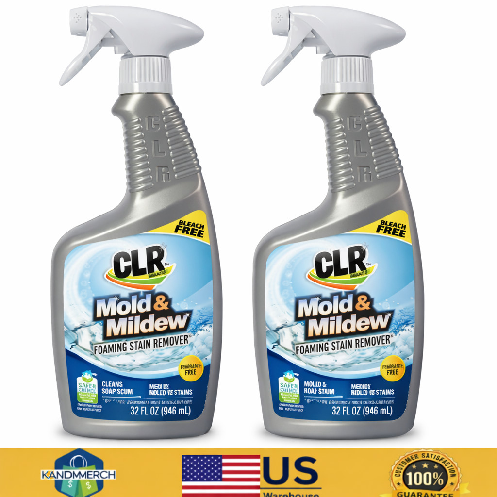 CLR 32oz Mold & Mildew Remover Fast Acting & Safe for Household Use 2 Pack