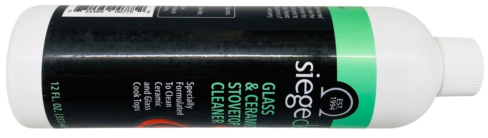 775L – Siege 12 Ounce Earth Friendly Glass & Ceramic Stove-top Cleaner