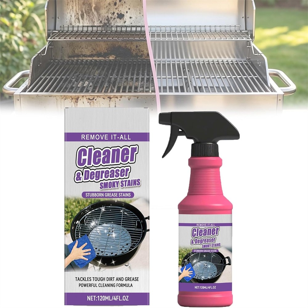 Fast-Acting Heavy-Duty Max Grill Degreaser Spray BBQ Cleaner Grease Remover