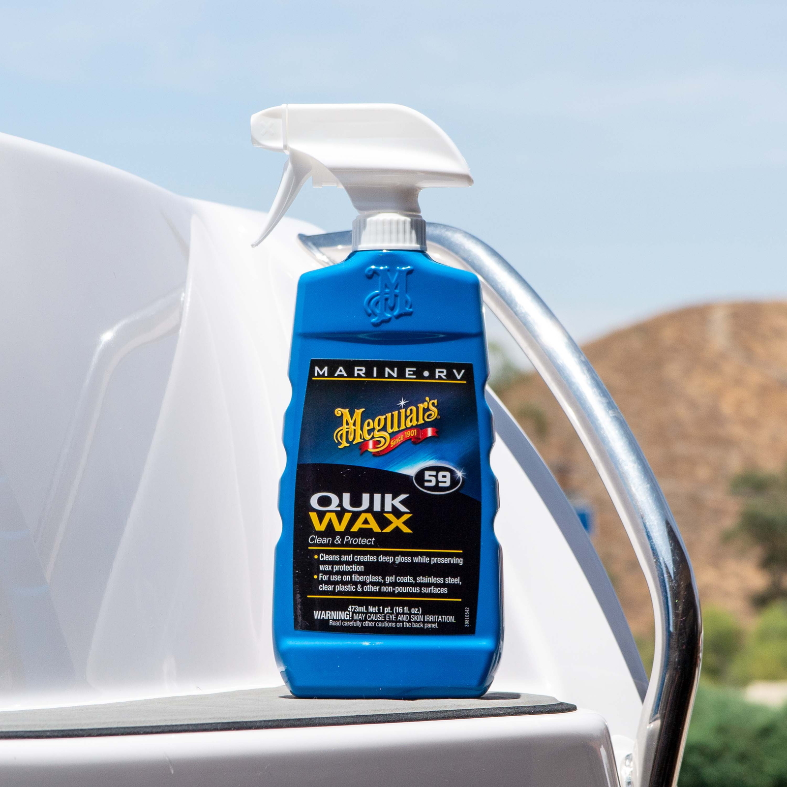 (2 pack) Meguiar’s® Marine RV Quik Wax 16 fl. oz. Trigger Spray