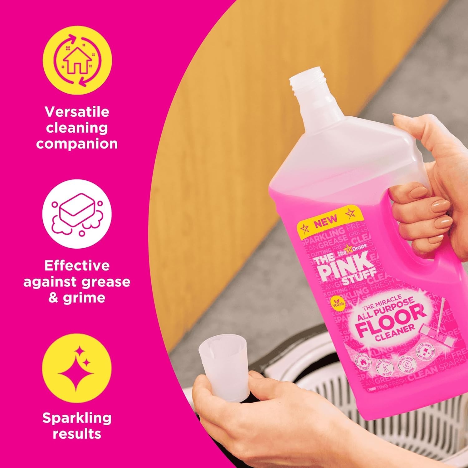 Stardrops – The Pink Stuff – The Miracle All Purpose Floor Cleaner 33.8fl oz