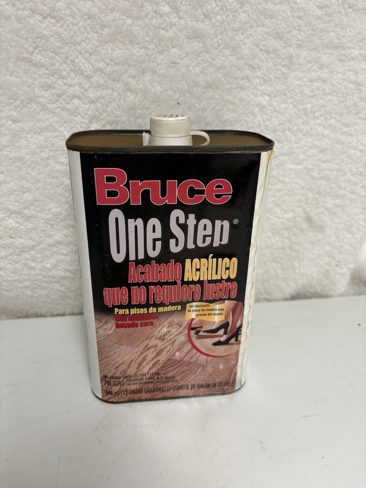 Bruce One Step No-buff Acrylic 32 Oz For Wax Finish Hardwood Floors HTF