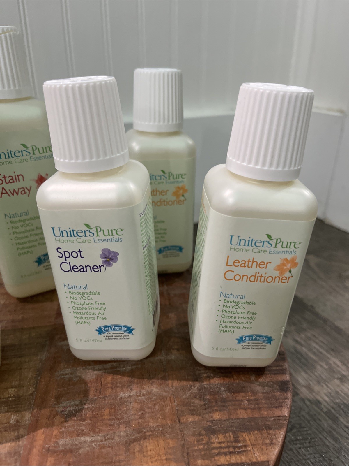 UNITERS PURE Home Care Essentials Natural Cleaner Furniture Wood Leather 5pcs