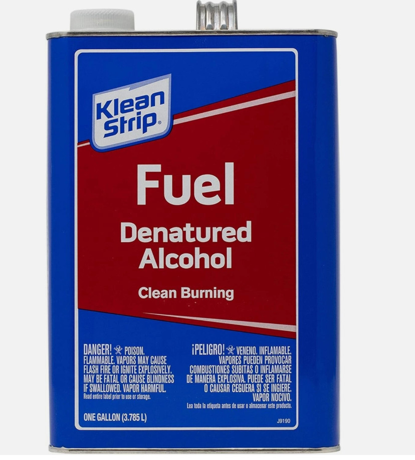Klean Strip GSL26 Denatured Alcohol Clean Burning Fuel 1 Gallon.
