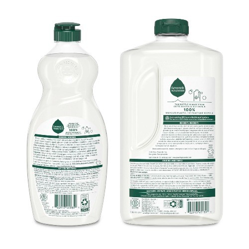 Seventh Generation Lemongrass & Clementine Dish Liquid 50oz + 19oz