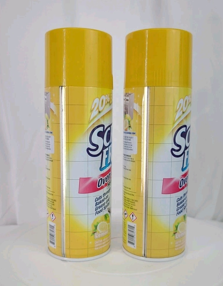 Lot of 2 Scrub Free Professional Oven Cleaner Lemon Heavy Duty 12 oz
