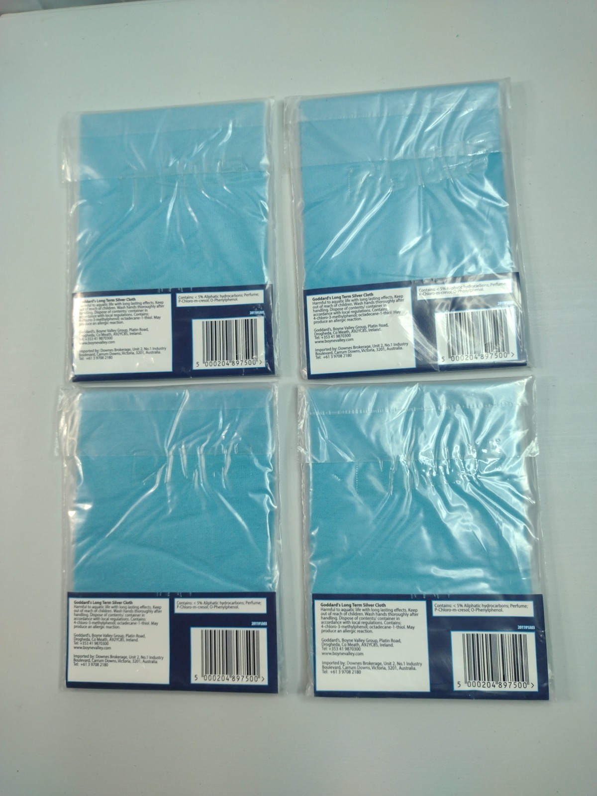 Goddard’s Long Term Silver Polish Cloth Shine NEW Lot of 4 Cloths! 17″ x 12″