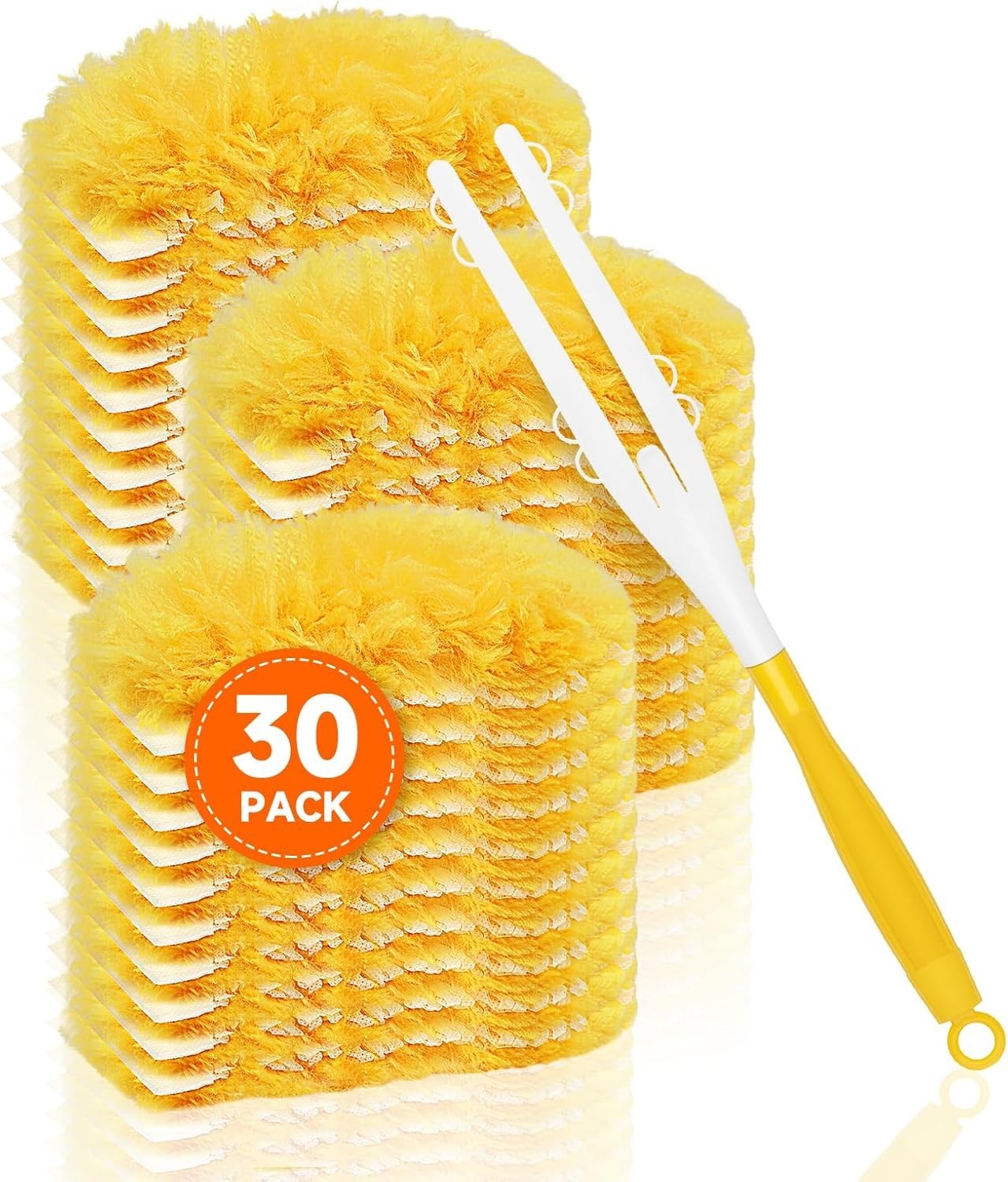 30 Count Duster Refills for Swiffer Duster with 1 Handle Dusters for Cleaning Di