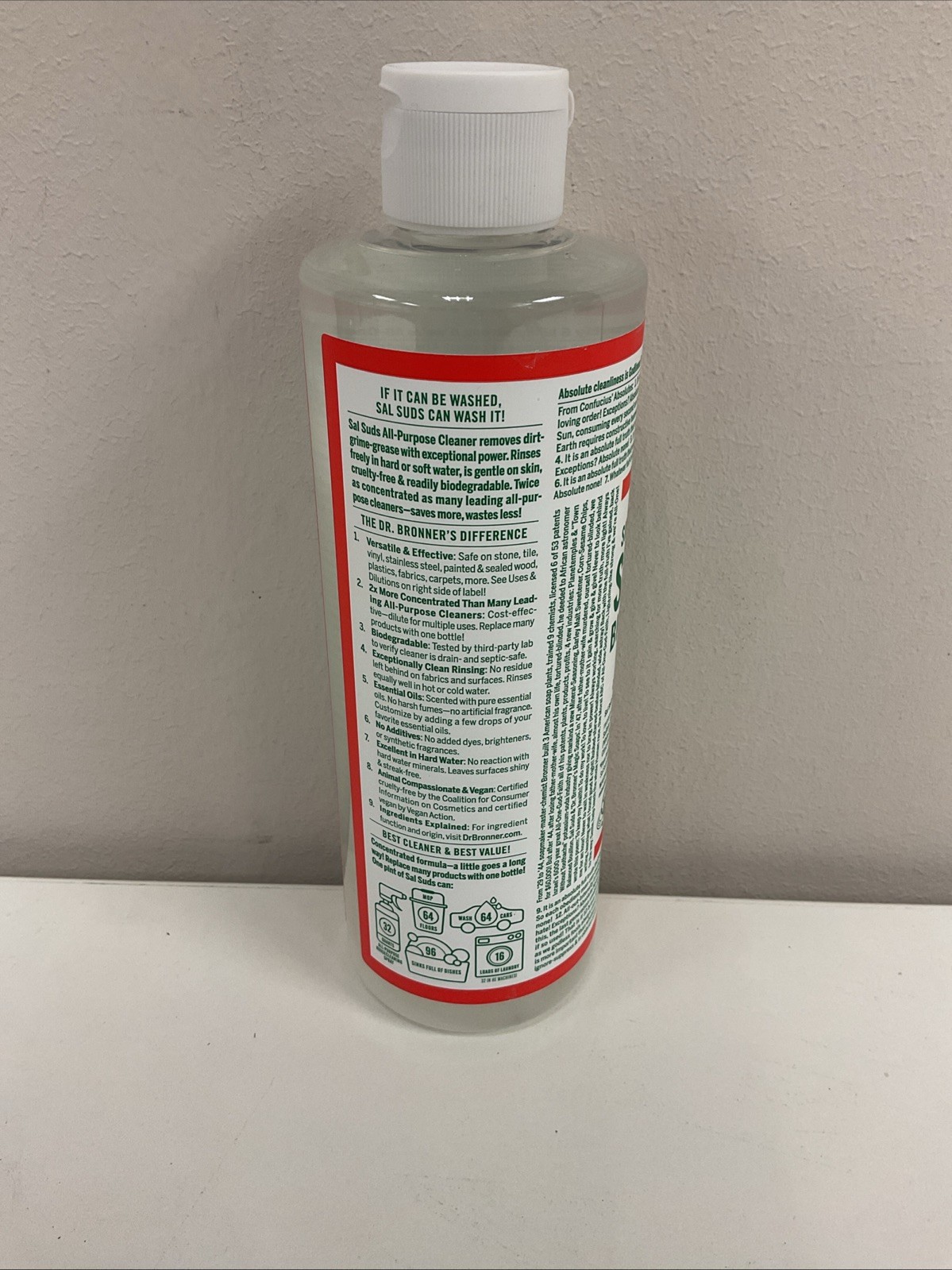 Dr. Bronner’s Sal Suds Biodegradable All Purpose Cleaner Concentrate 16 FL Oz