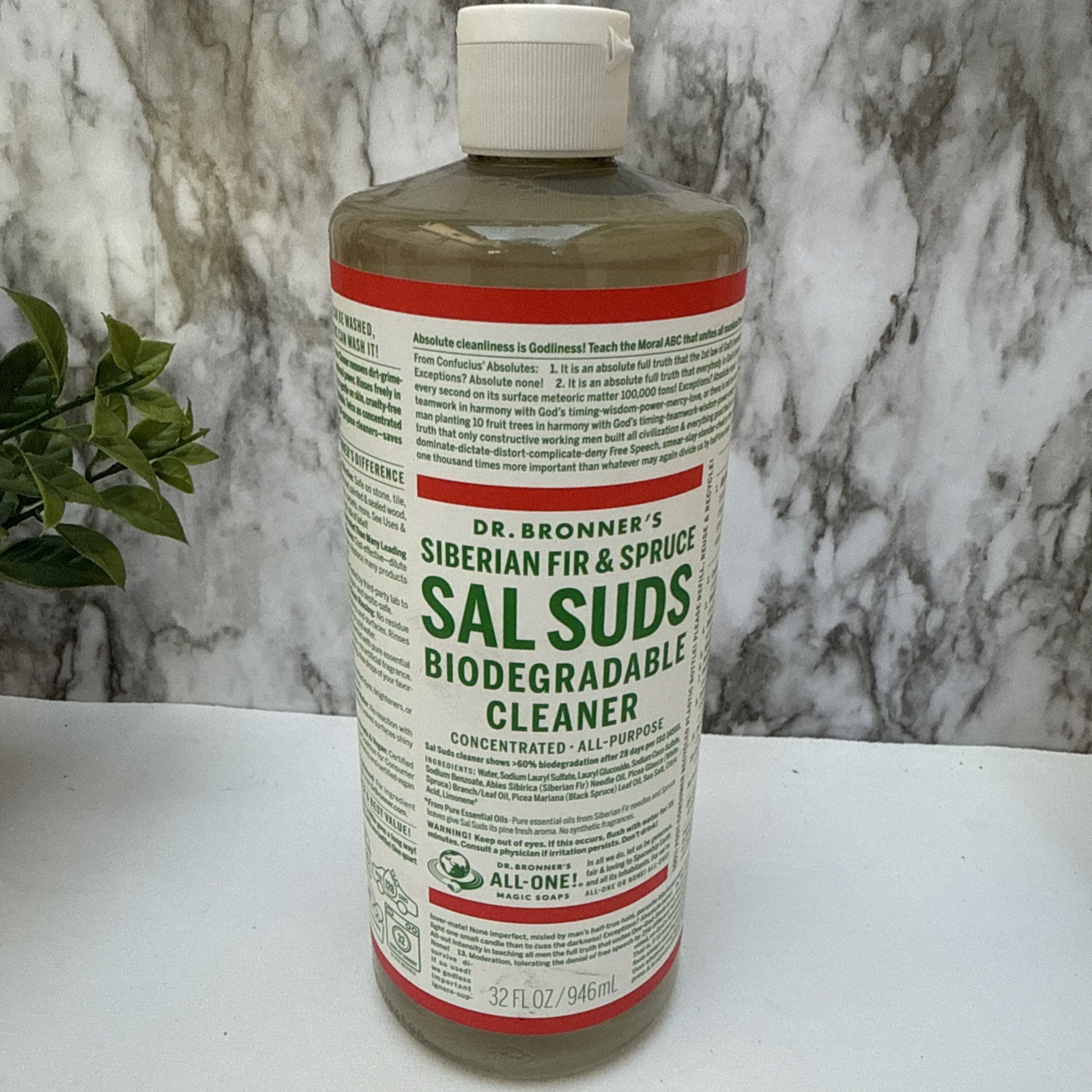Dr. Bonner’s Sal Suds Biodegradable All-Purpose Cleaner Fir & Spruce Scent 32oz