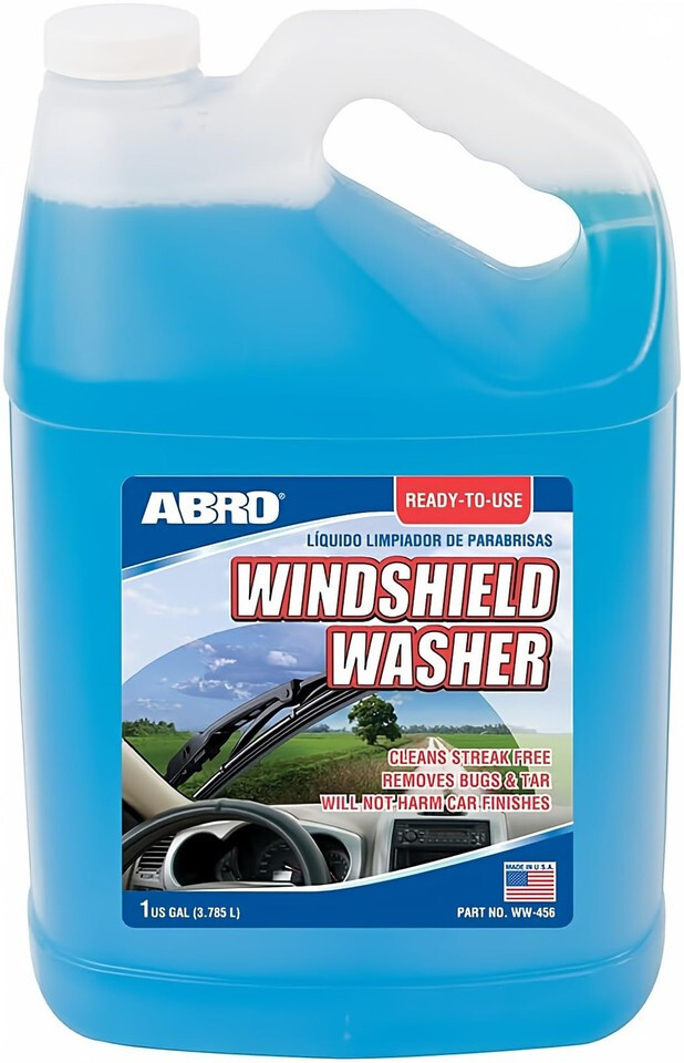 Car Windshield Cleaner Ready to Use Formula – 1 Gallon, Pre-Mixed Abro WW-456