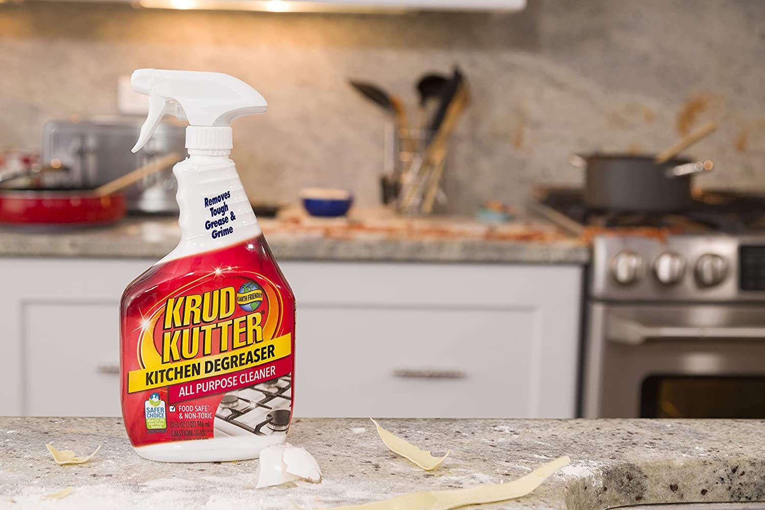 Krud Kutter 305373 Kitchen Degreaser All-Purpose Cleaner, 32 oz, 6 Pack