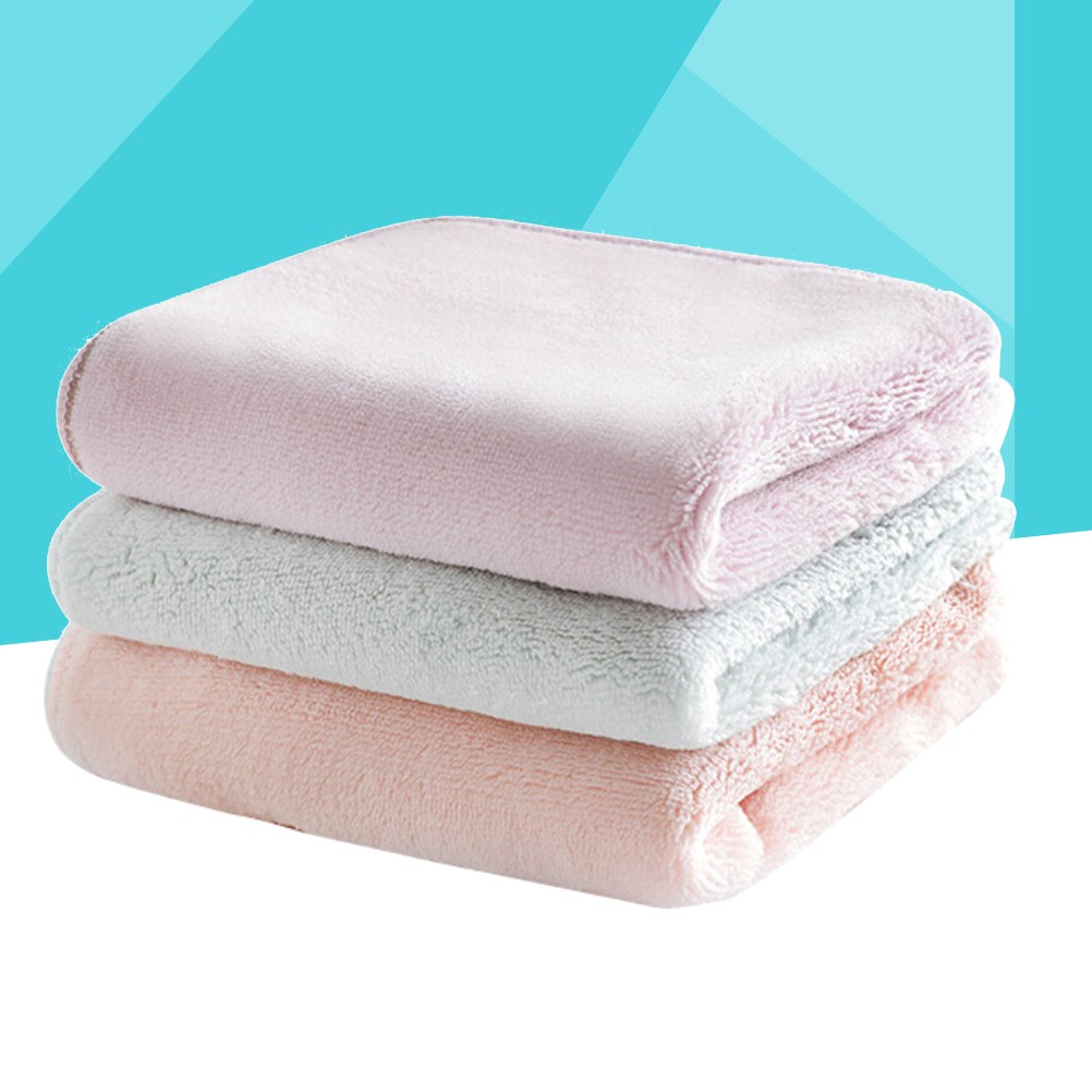 3 Pcs Microfiber Dish Towels Kitchen Cleaning Supplies Absorbent Cloth